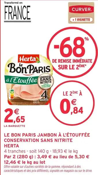 Promotion Exclusives de 4
Jambon à l'étouffée : Découvrez l'Offre incontournable