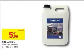Promotion Exclusives de 5
Adblue : Découvrez l'Offre incontournable