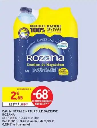 Promotion Exclusives de 12
Eau naturelle gazeuse : Découvrez l'Offre incontournable