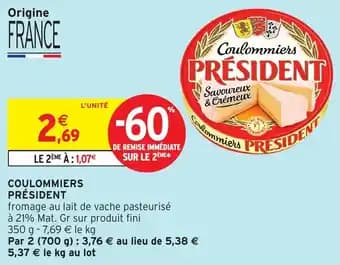 Coulommiers président 350 g