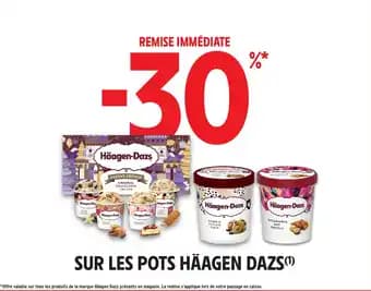 Sur les pots häagen dazs