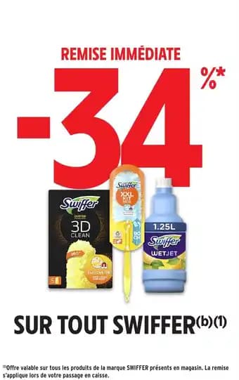 Promotion Exclusives de 9
Swiffer : Découvrez l'Offre incontournable