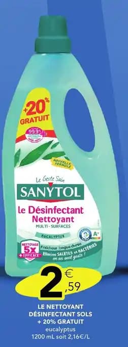 Promotion Exclusives de 2
Nettoyant sols : Découvrez l'Offre incontournable