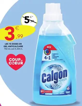 CALGON Les 15 doses de gel anticalcaire 750 ml