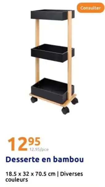 Promotion Exclusives de 2
Desserte : Découvrez l'Offre incontournable