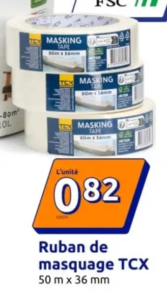 Ruban de masquage TCX 50 m x 36 mm