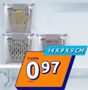 Bac fraîcheur pour frigo 14 x 9 x 9 cm