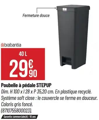 Promotion Exclusives de 5
Poubelle pédale : Découvrez l'Offre incontournable