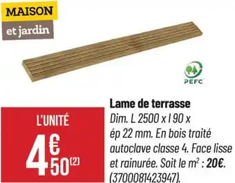 Promotion Exclusives de 4
Terrasse : Découvrez l'Offre incontournable