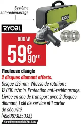 Promotion Exclusives de 8
Ryobi : Découvrez l'Offre incontournable