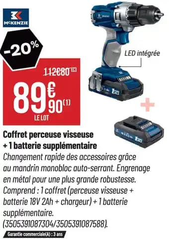 Promotion Exclusives de 17
Visseuse : Découvrez l'Offre incontournable