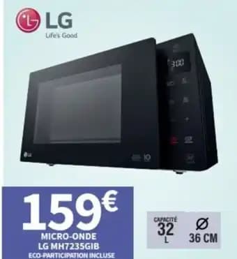 LG Micro-onde mh7235gib