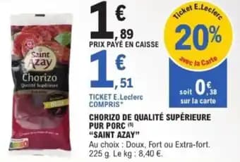 Promotion Exclusives de 85
Porc : Découvrez l'Offre incontournable