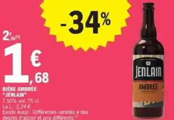 Promotion Exclusives de 6
Bière jenlain : Découvrez l'Offre incontournable