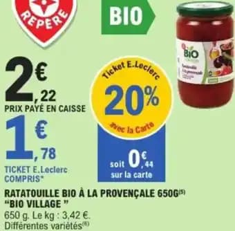 Promotion Exclusives de 1
Ratatouille bio : Découvrez l'Offre incontournable