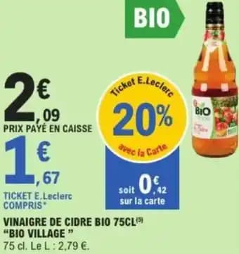 Promotion Exclusives de 1
Vinaigre de cidre : Découvrez l'Offre incontournable