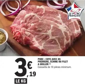 Promotion Exclusives de 4
Porc côte : Découvrez l'Offre incontournable