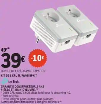 Kit de 2 CPL TL-PA4015PKIT tp-link.