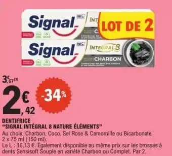 Promotion Exclusives de 5
Dentifrice intégral : Découvrez l'Offre incontournable