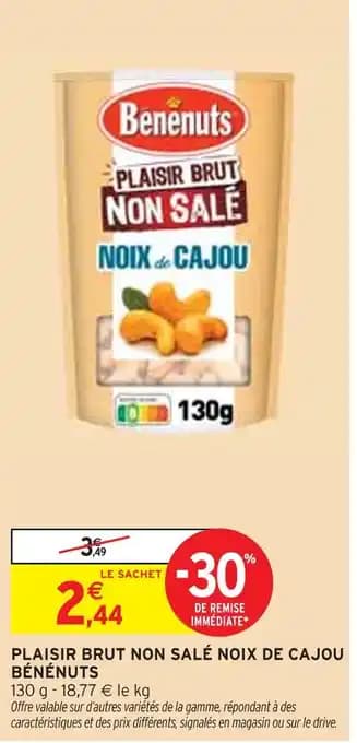 Promotion Exclusives de 1
Benenuts plaisir brut : Découvrez l'Offre incontournable