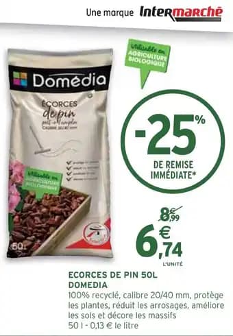 DOMEDIA Ecorces de pin 50 l