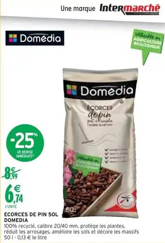 DOMEDIA Ecorces de pin 50 l