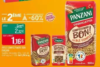 PANZANI Pâtes complètement bon