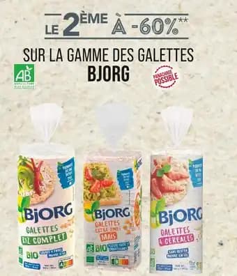 BJORG Le 2ème à -60% sur la gamme des galettes bjorg