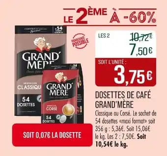 Promotion Exclusives de 38
Dosettes : Découvrez l'Offre incontournable