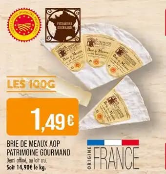 PATRIMOINE GOURMAND Brie de meaux aop