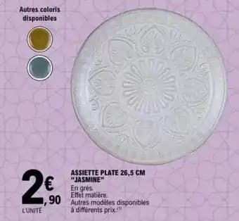 Promotion Exclusives de 22
Assiette : Découvrez l'Offre incontournable