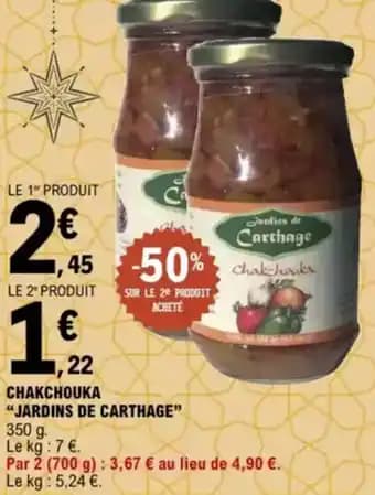 "JARDINS DE CARTHAGE” Chakchouka 350 g