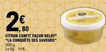 "LA CONQUÊTE DES SAVEURS" Citron confit façon beldi 200 g
