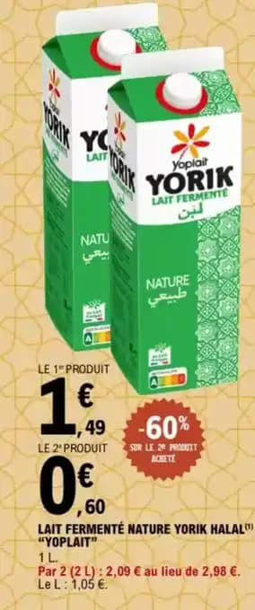 Promotion Exclusives de 45
Yoplait : Découvrez l'Offre incontournable