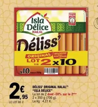 “ISLA DÉLICE” Déliss' original halal 700 g