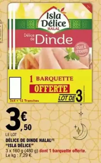 "ISLA DÉLICE” Délice de dinde halal 480 g
