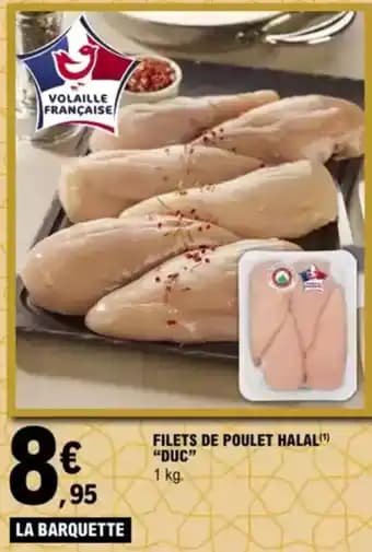 "DUC" Filets de poulet halal 1 kg
