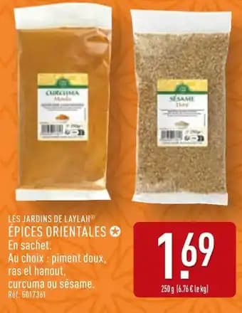 Promotion Exclusives de 34
Épices : Découvrez l'Offre incontournable