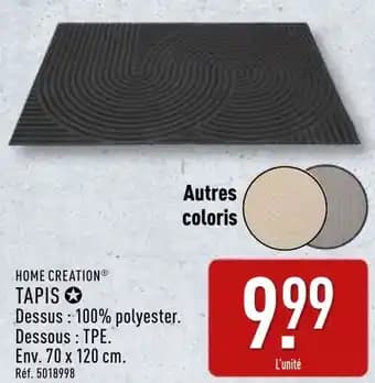 Home creation tapis 70 x 120 cm