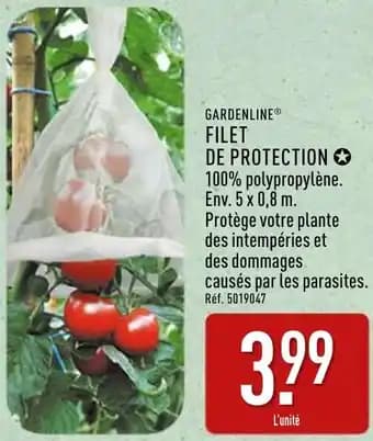Gardenline filet de protection