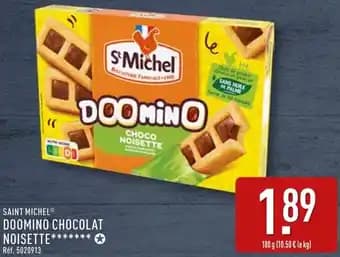 Saint michel doomino chocolat noisette 180 g