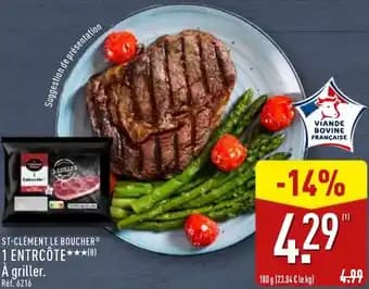 St-clément le boucher 1 entrcôte 180 g