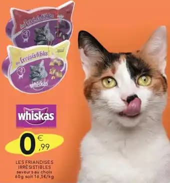 WHISKAS Les friandises irresistibles 60 g