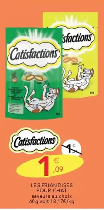 CATISFACTIONS Les friandises pour chat s 60 g