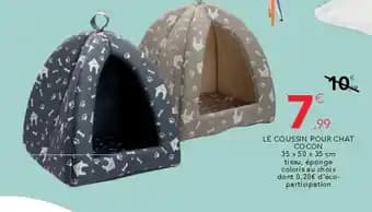 Le coussin pour chat cocon