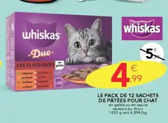 Promotion Exclusives de 6
Whiskas pour chat : Découvrez l'Offre incontournable
