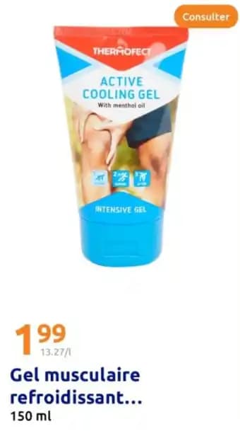 Gel musculaire refroidissant. 150 ml