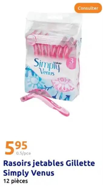 Rasoirs jetables Gillette Simply Venus