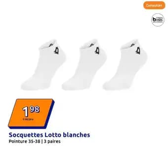 Socquettes Lotto blanches