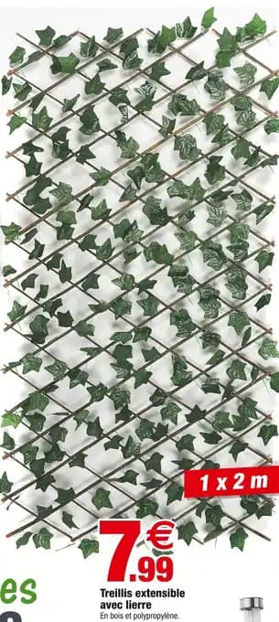 Promotion Exclusives de 5
Treillis extensible : Découvrez l'Offre incontournable